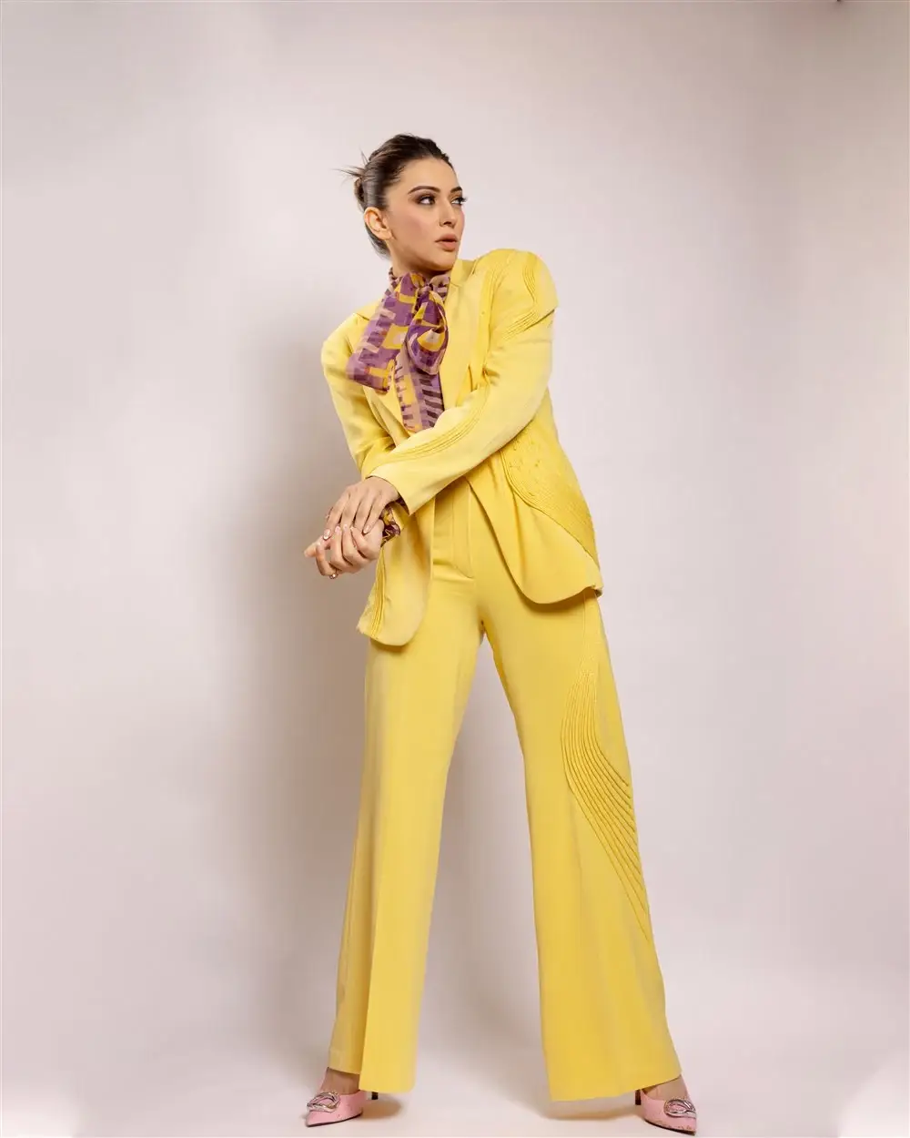 Hansika Motwani Photoshoot In Yellow Dress